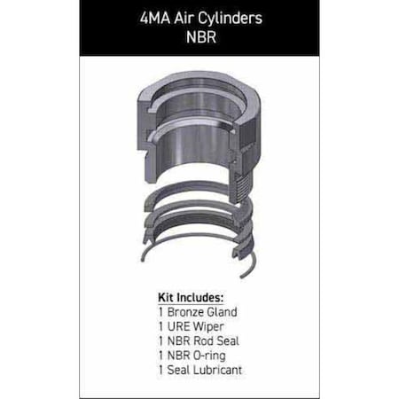 Parker - After Market Parts Hydraulic Cylinder Repair Kit- RK-I-U-1-1.375 RG04MA0131